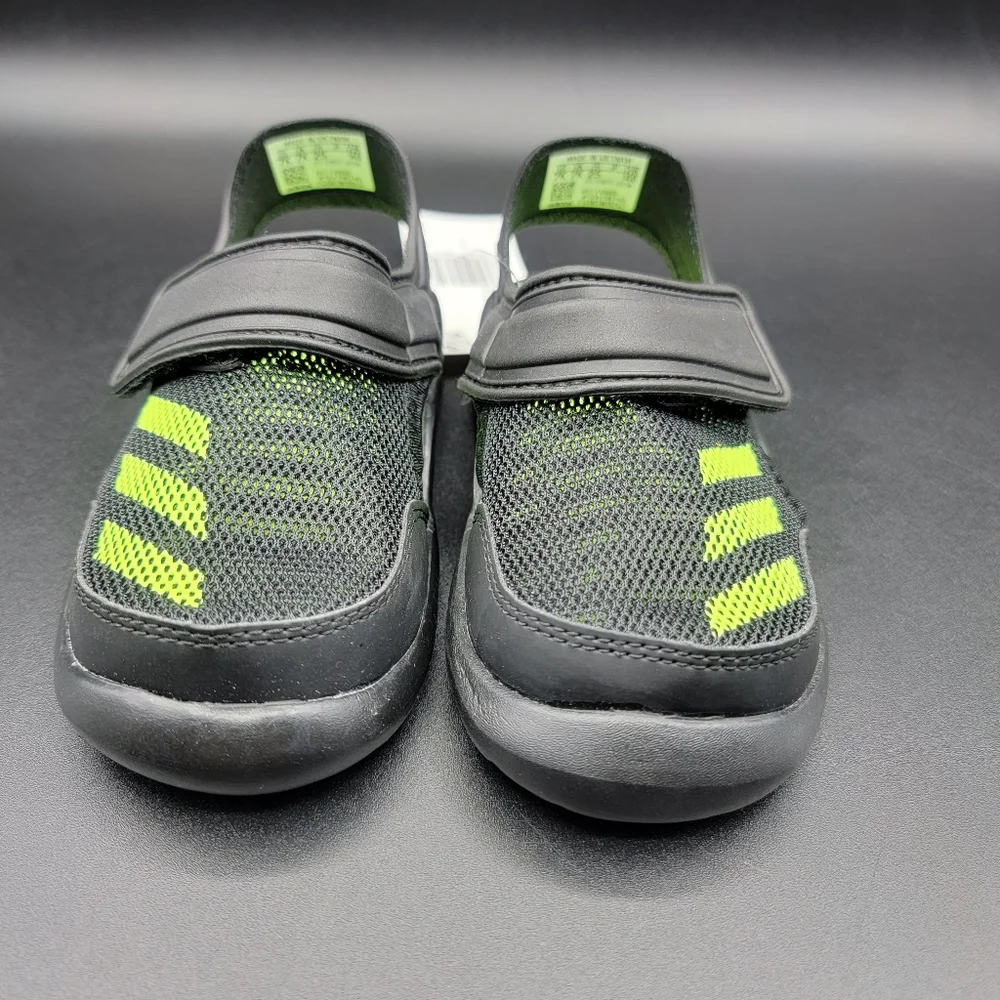 Adidas FortaSwim I Toddlers Swim Shoe Size 7C Black Neon Green Little Kids New